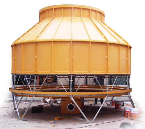 圓形冷卻水塔