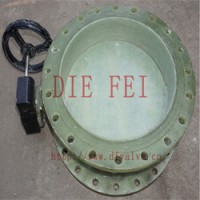 蝸輪玻璃鋼蝶閥4