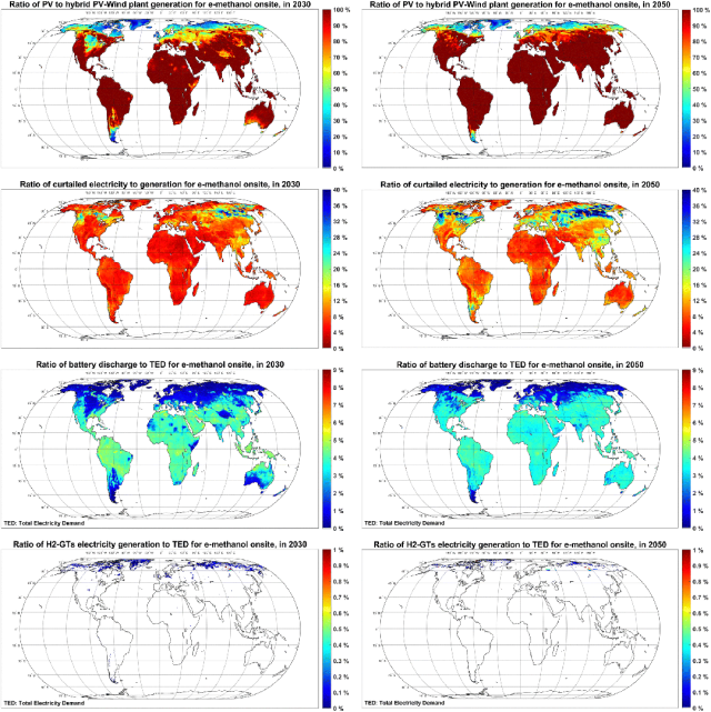 Energy & Enviro<i></i>nmental Science期刊論文分享：基于可變可再生能源電力的全球綠色甲醇生產(chǎn)潛力