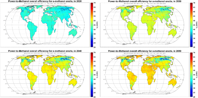Energy & Enviro<i></i>nmental Science期刊論文分享：基于可變可再生能源電力的全球綠色甲醇生產(chǎn)潛力