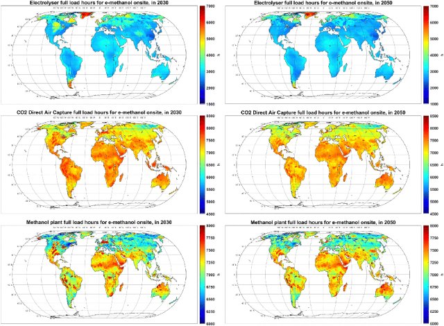 Energy & Enviro<i></i>nmental Science期刊論文分享：基于可變可再生能源電力的全球綠色甲醇生產(chǎn)潛力