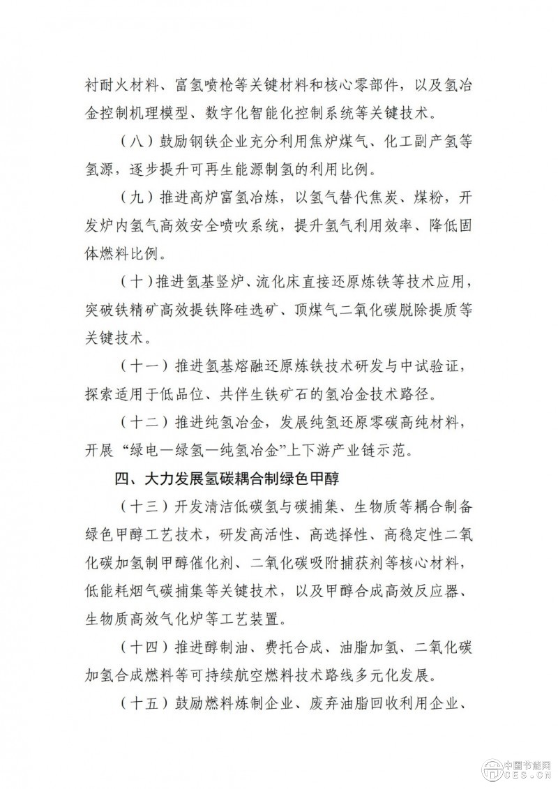 工業(yè)和信息化部等三部門關(guān)于印發(fā)《加快工業(yè)領(lǐng)域清潔低碳氫應(yīng)用實施方案》的通知