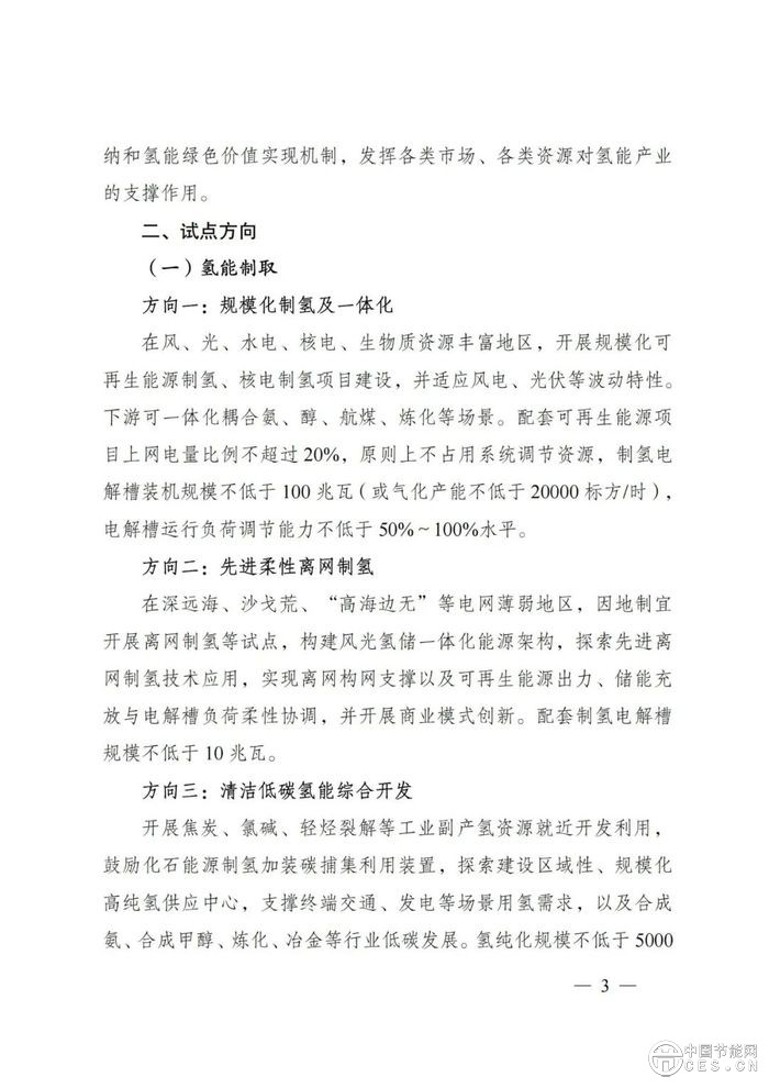 國(guó)家能源局：組織開(kāi)展能源領(lǐng)域氫能試點(diǎn)工作