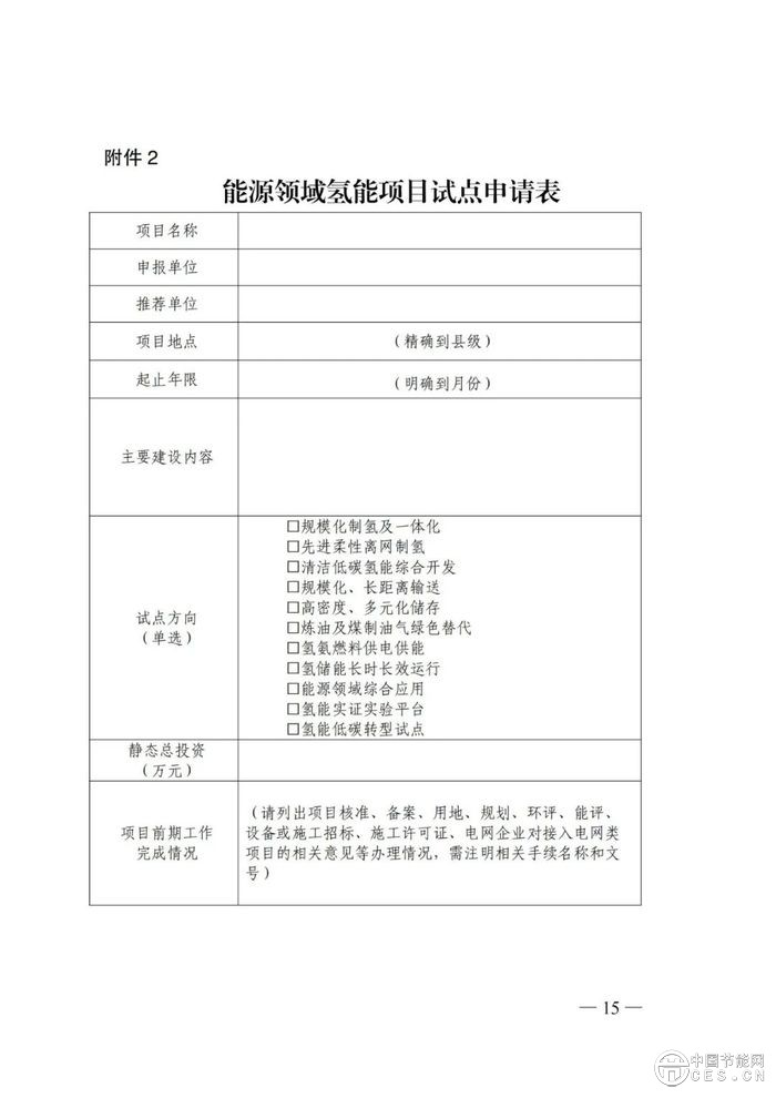 國(guó)家能源局：組織開(kāi)展能源領(lǐng)域氫能試點(diǎn)工作