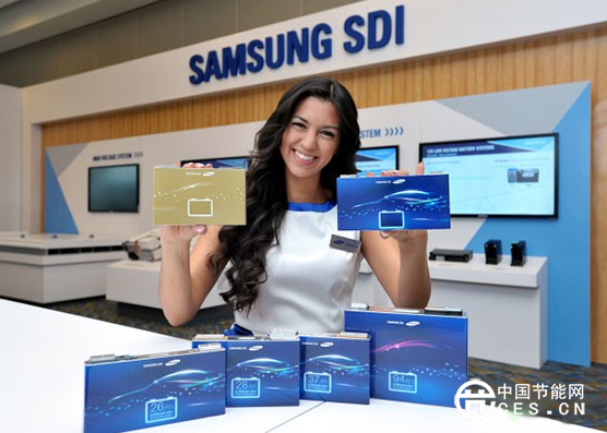 三星北美車展展出最新鋰電池 可使電動(dòng)車?yán)m(xù)航達(dá)600km